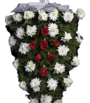 Chrysanthemums and roses