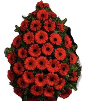 Red gerbera wreath