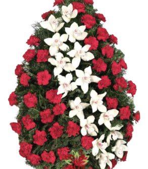 Crown carnations and orchids
