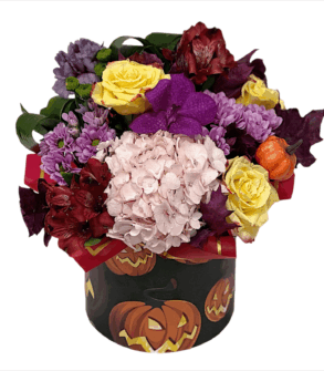 Cutie cu flori de toamna