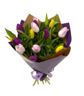 Buchet mărțișor cu lalele