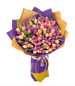 Buchet cu lalele- 101 fire