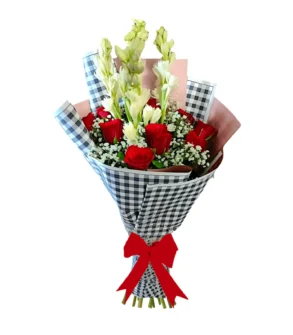 Buchet Tuberoze și Trandafiri Aniversar ieftin