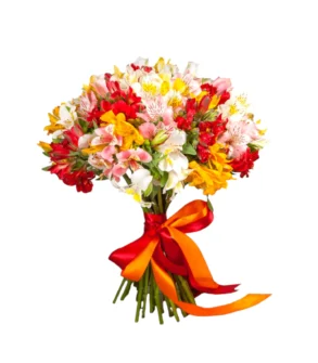 buchet ziua mamei alstroemeria superbe florarie ilfov bucuresti non stop