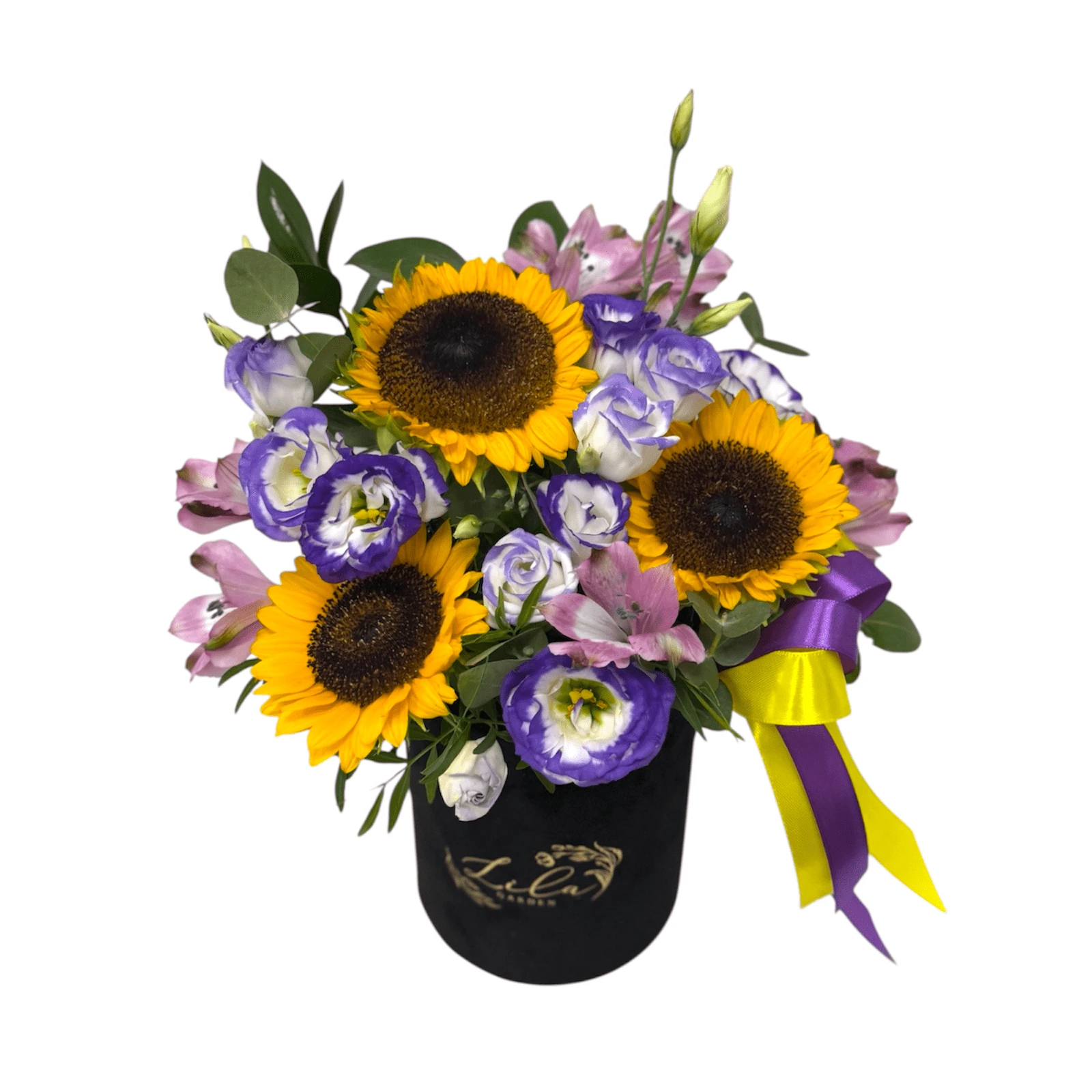 Aranjament flori pentru Aniversare cu Floarea Soarelui