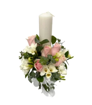 lumanare nunta frezii trandafiri diverse culori florarie livrare