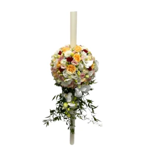 lumanare nunta mare orhidee trandafiri livrare