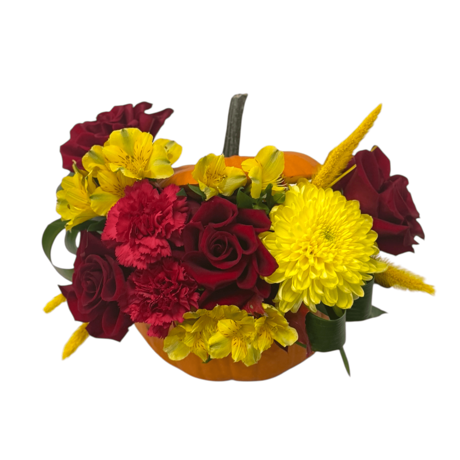 Aranjament Flori Roșii în Dovleac