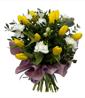 Buchet Mărțișor Lalele și frezii