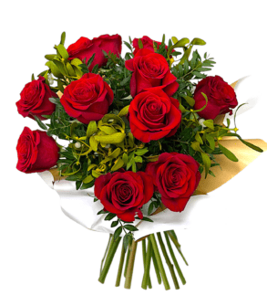 Buchet Vâsc norocos și Trandafiri