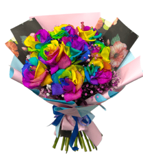 Colorful Rainbow Roses