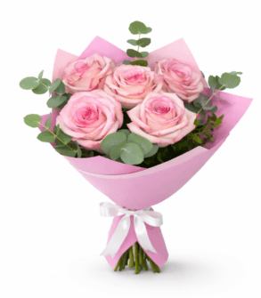 Buchet clasic 5 Trandafiri bi-colori